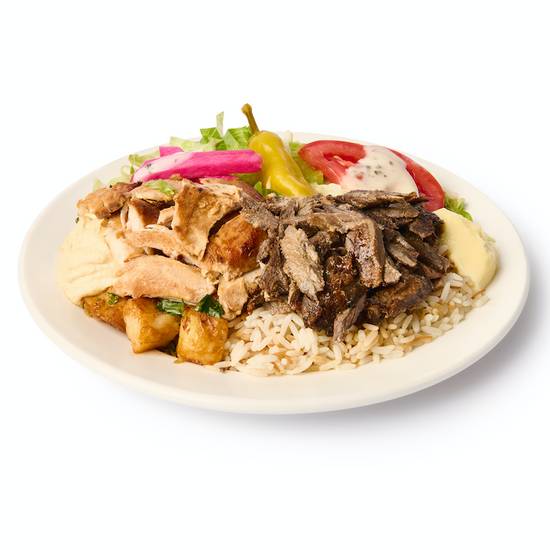 Assiette Mixte Shish Taouk et Shawarma Standard