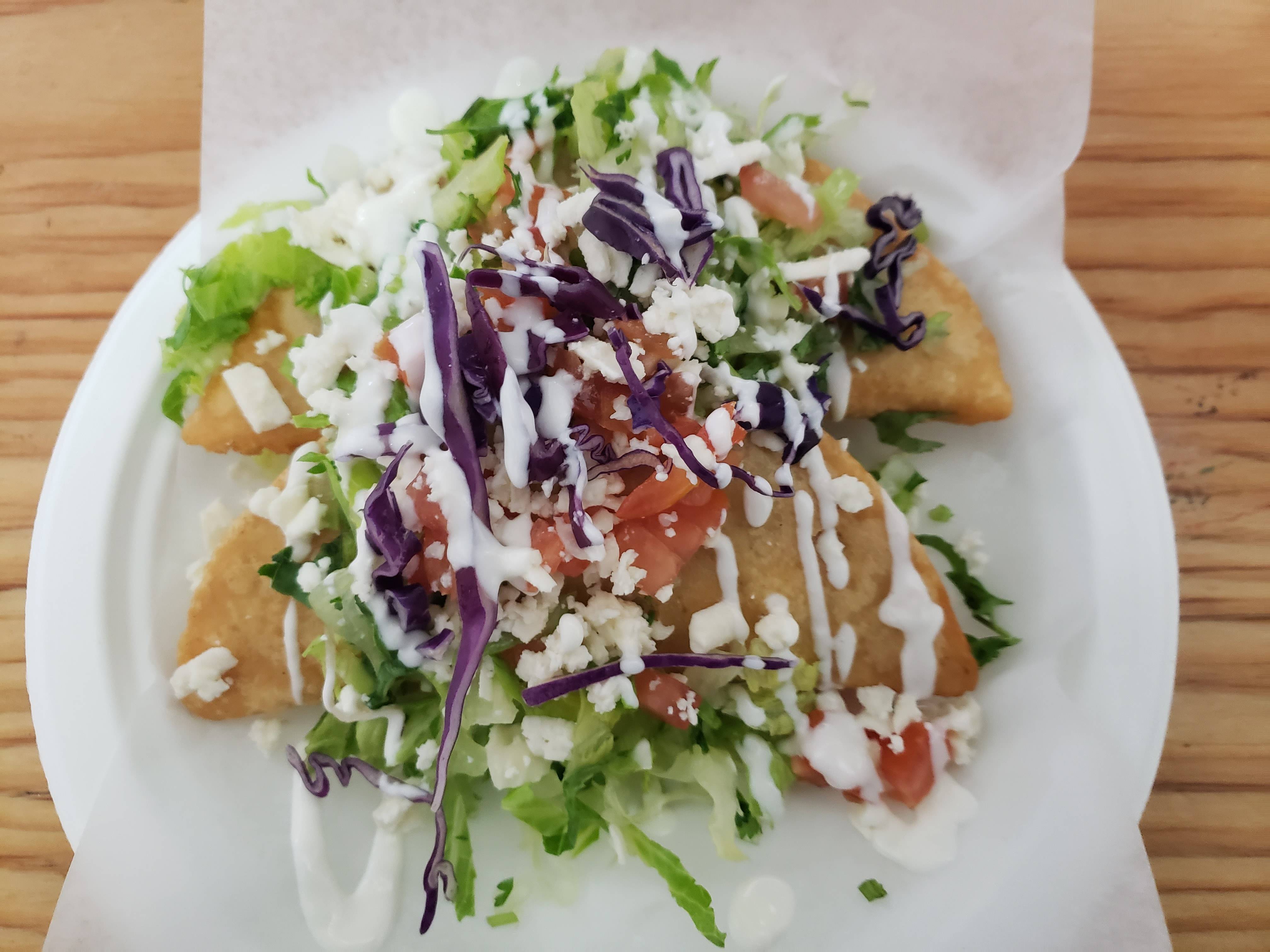 Two Vegetarian Empanadas Mexican Style