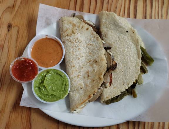 Authentic Big Handmade 2 Quesadillas