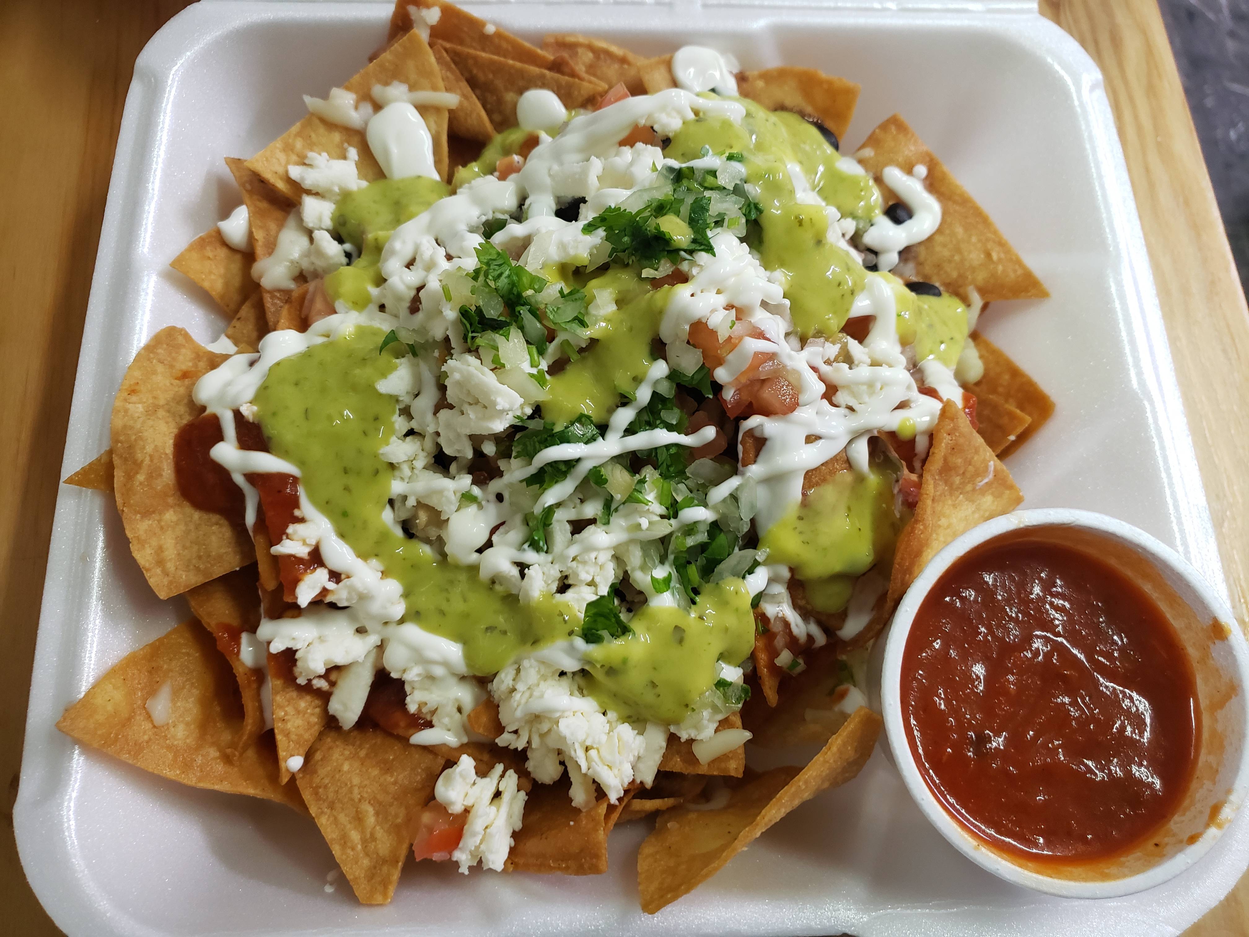 Veggie Nachos with Chorizo Tofu
