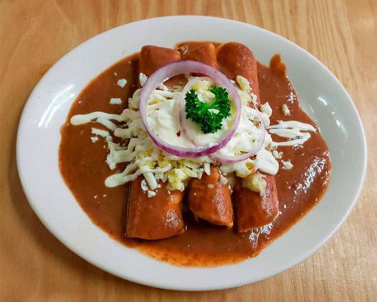 Veggie Enfrijoladas