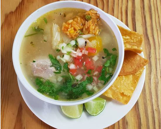 Chicken Hot Soup with vegetables