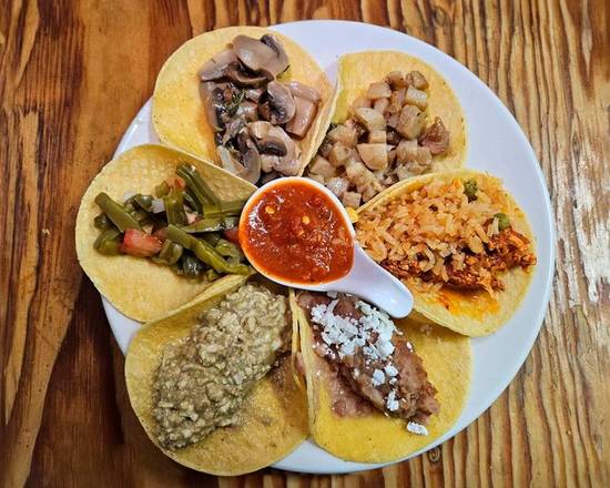 Veggie Six Tacos