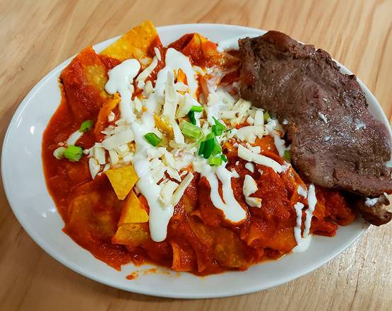 Chilaquiles with Beef