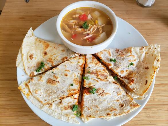 Big Quesadilla with Soup
