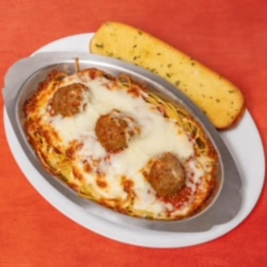 Spaghetti boulettes de viandes au gratin / Spaghetti and Meatballs au Gratin