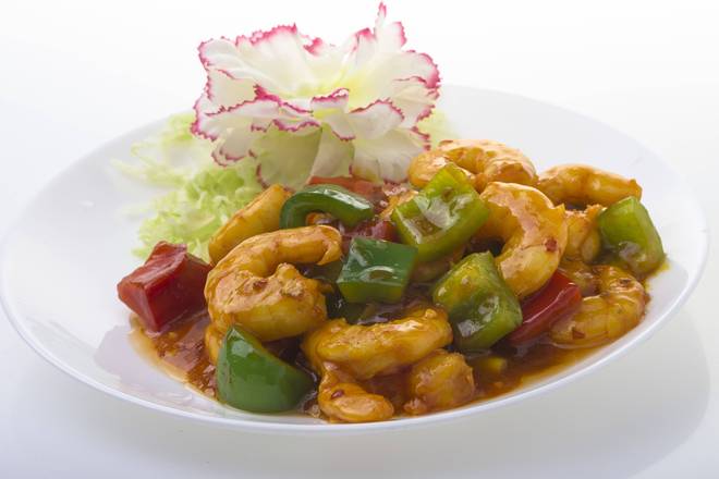 62. Crevettes sauce szechuan / Shrimp with Szechuan sauce