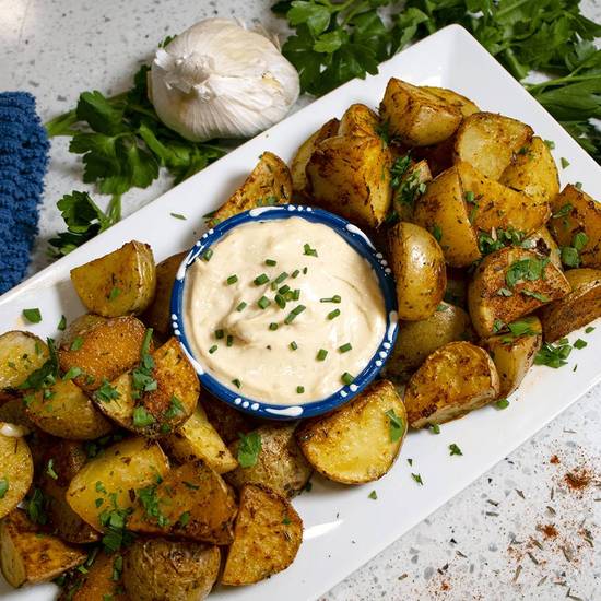 potetos à sauce à l'aille