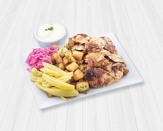 Bol Patate Ou Riz Ou Salade Avec Poulet