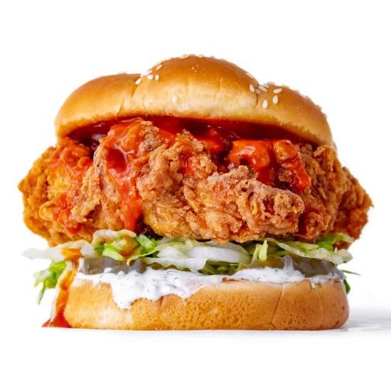 Burger au Poulet Buffalo / Buffalo Chicken Burger