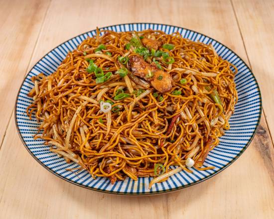 Nouilles Lo Mein Au Poulet - Lo Mein Chicken Noodle - 鸡肉捞面