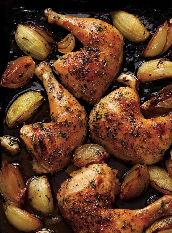 2 Cuisses de poulet rôties