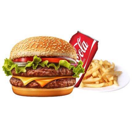 Trio double hamburger