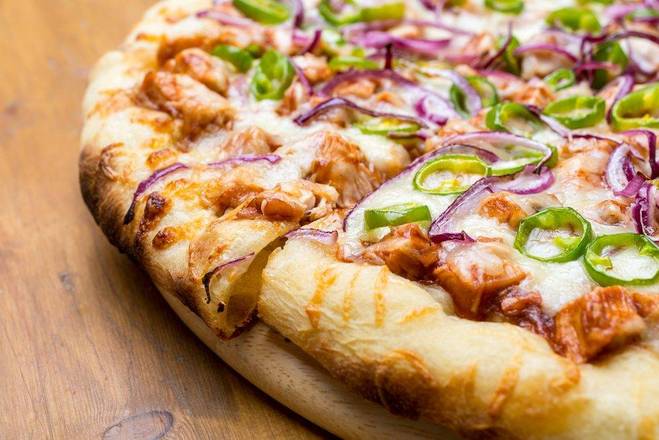 Pizza poulet aux légumes
