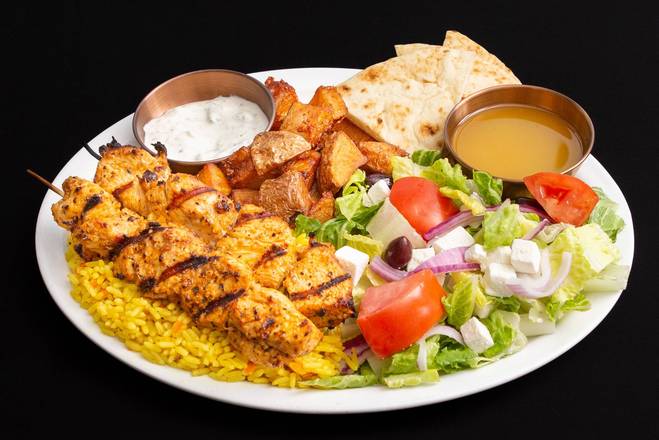 Assiette Poulet Souvlaki