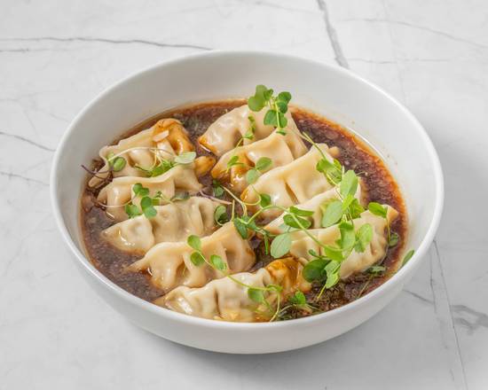 Dumplings au Poulet Citronnelle /Boeuf Wagyu/ Bouillon Shoyu