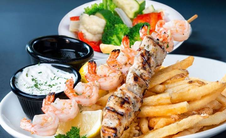 Brochette de Poulet et Crevettes/ Chicken and Shrimps Brochette