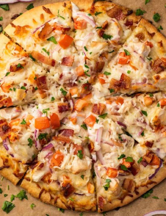Ranch chicken pizza