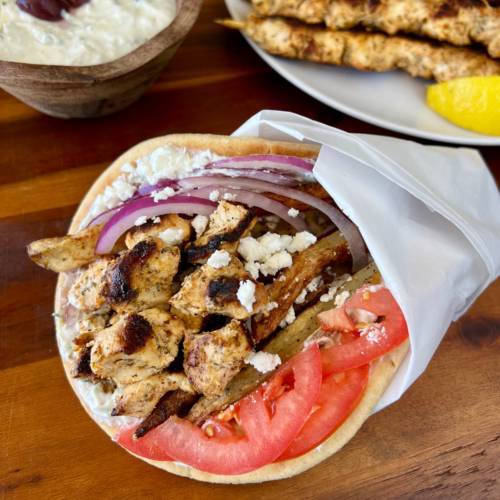 souvlaki on pita