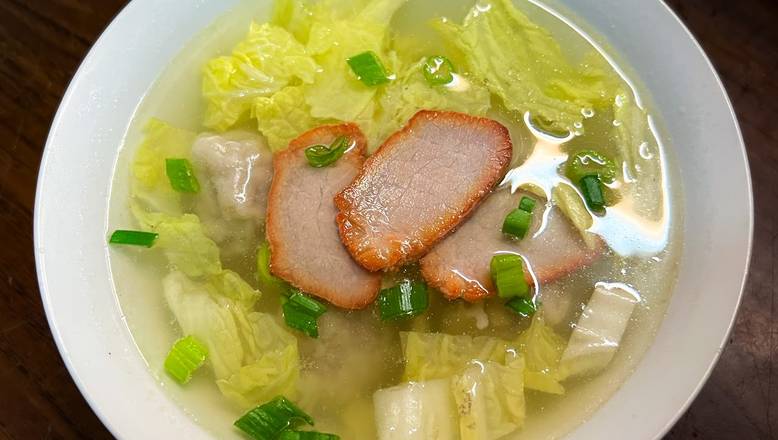 Won Ton Soup with B.B.Q. Pork