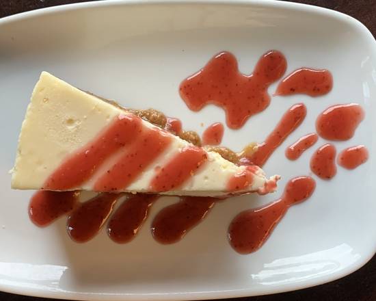 Gâteau au fromage et coulis maison / Cheese cake and homemade coulis