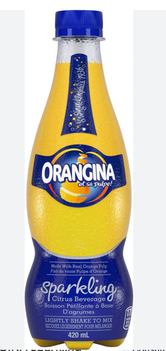 Orangina avec pulpe en bouteille
