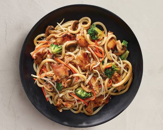 Poulet Teppanyaki aux nouilles