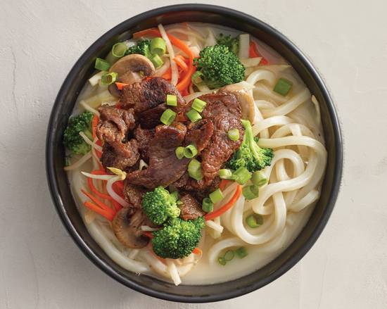 Soupe udon au bœuf