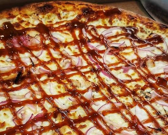 Grande pizza poulet bbq