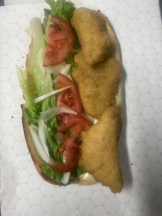 Sandwich poulet, croustillant