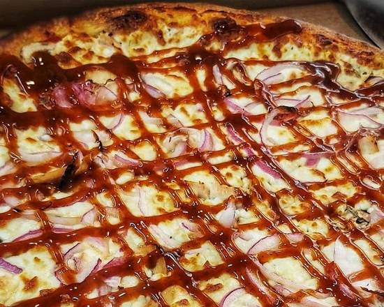 Petite pizza poulet bbq
