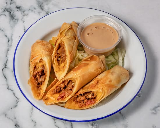 Bacon Cheeseburger Springrolls